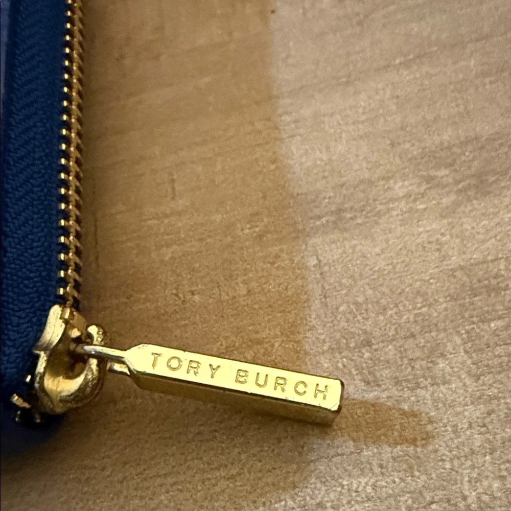 Tory Burch Royal Blue Zip Wallet - Picture 3 of 6